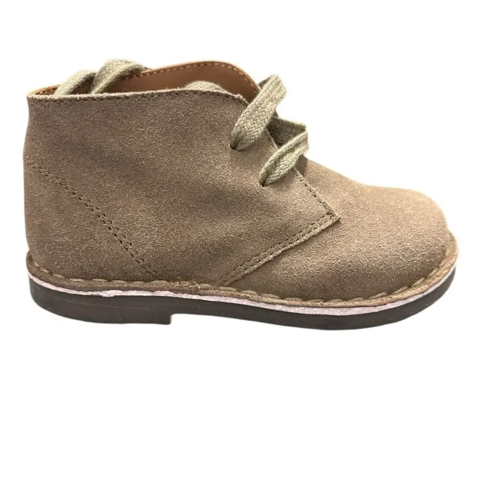 OCA-LOCA ANKLE BOOTS Toddler Kids Tan Suede Shoes, Sz 23